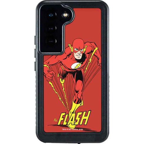 DC Comics The Flash Classic Action Pose Art Galaxy S24 Waterproof Case