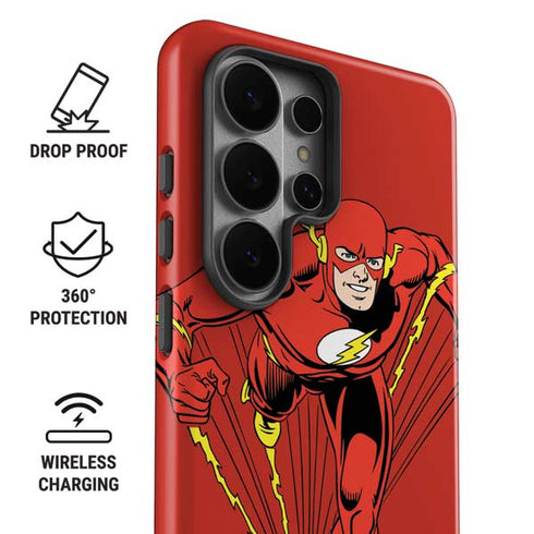 DC Comics The Flash Classic Action Pose Art Galaxy S26 Ultra Impact Case