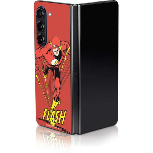 DC Comics The Flash Classic Action Pose Art Galaxy Z Fold5 5G Skin