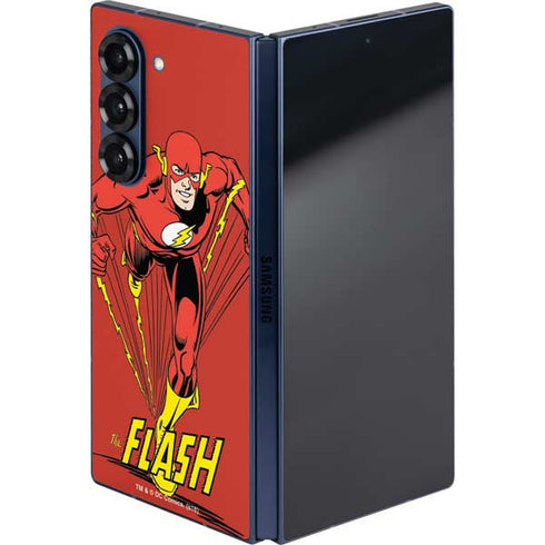 DC Comics The Flash Classic Action Pose Art Galaxy Z Fold6 Skin