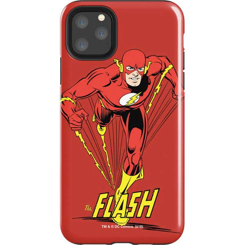 DC Comics The Flash Classic Action Pose Art iPhone Cases