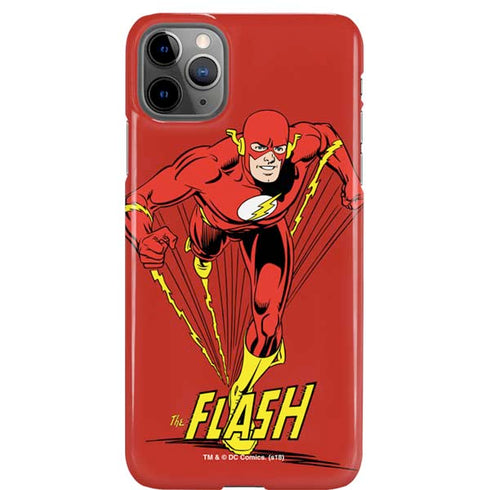 DC Comics The Flash Classic Action Pose Art iPhone Cases