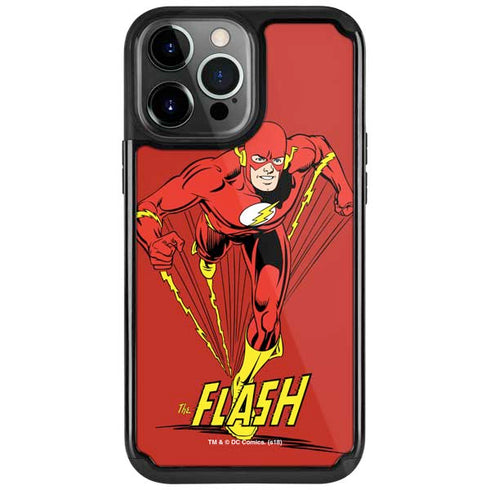 DC Comics The Flash Classic Action Pose Art iPhone Cases