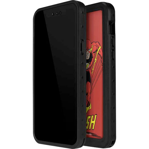 DC Comics The Flash Classic Action Pose Art iPhone 15 Plus Waterproof Case
