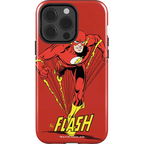 DC Comics The Flash Classic Action Pose Art iPhone 15 Pro Impact Case