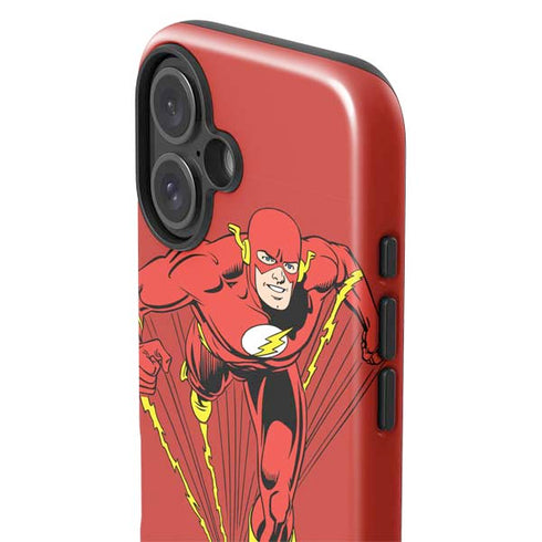 DC Comics The Flash Classic Action Pose Art iPhone 16 Impact Case