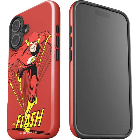 DC Comics The Flash Classic Action Pose Art iPhone 16 Impact Case