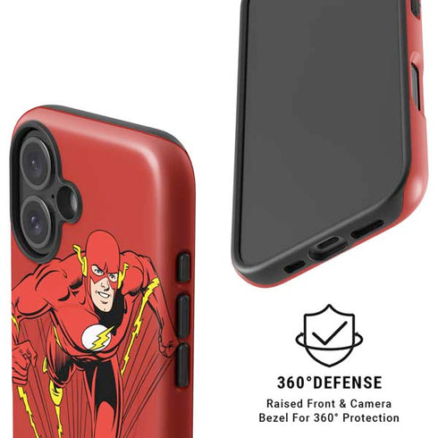 DC Comics The Flash Classic Action Pose Art iPhone 16 Plus Magsafe Impact Case