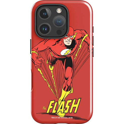 DC Comics The Flash Classic Action Pose Art iPhone 16 Pro Max Impact Case