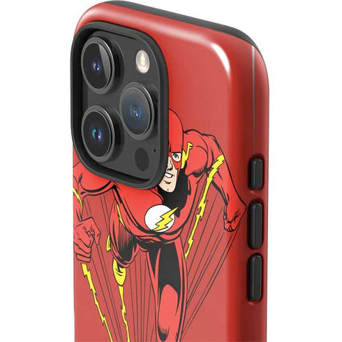 DC Comics The Flash Classic Action Pose Art iPhone 16 Pro Max Impact Case