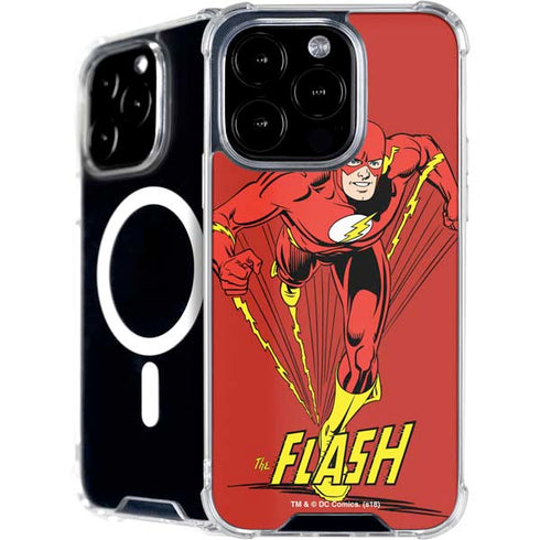 DC Comics The Flash Classic Action Pose Art iPhone 16 Pro Max MagSafe Case