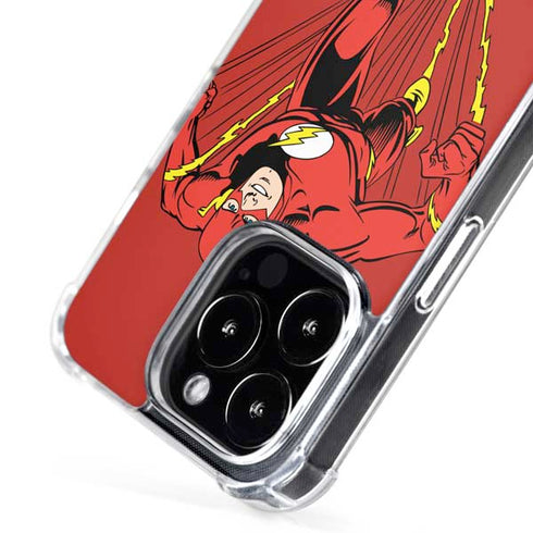 DC Comics The Flash Classic Action Pose Art iPhone 16 Pro Max MagSafe Case