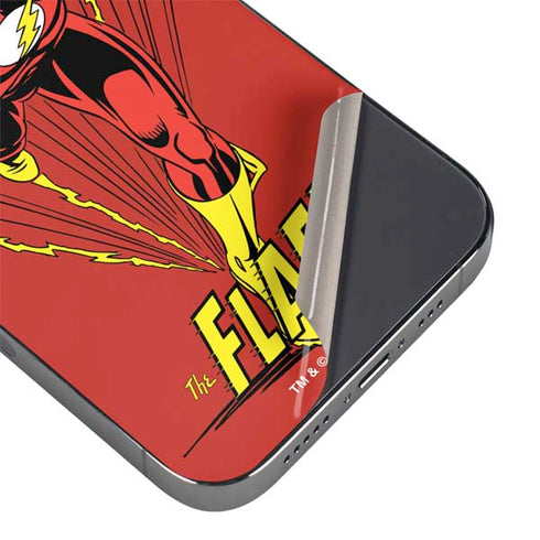 DC Comics The Flash Classic Action Pose Art iPhone 16 Pro Max Skin