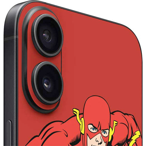 DC Comics The Flash Classic Action Pose Art iPhone 16 Skin