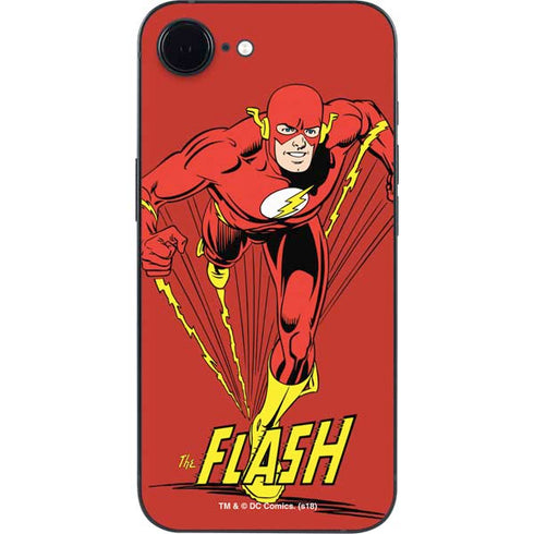DC Comics The Flash Classic Action Pose Art iPhone 16e Skin