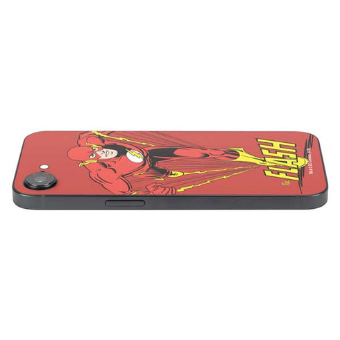 DC Comics The Flash Classic Action Pose Art iPhone 16e Skin