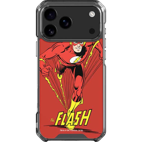 DC Comics The Flash Classic Action Pose Art iPhone 18 Pro Max Clear Case