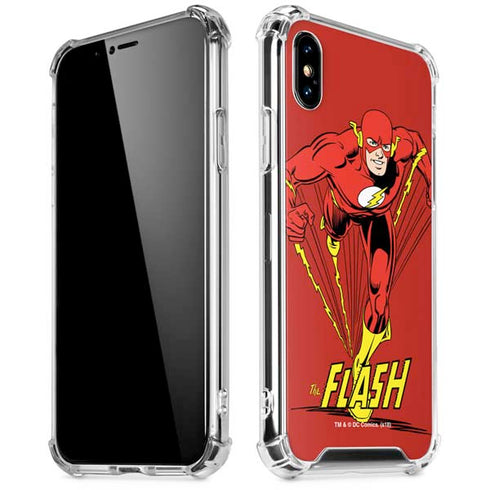DC Comics The Flash Classic Action Pose Art iPhone X/XS Clear Case