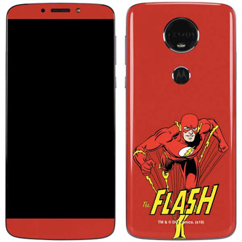 DC Comics The Flash Classic Action Pose Art Moto E5 Plus Skin