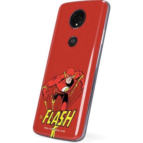 DC Comics The Flash Classic Action Pose Art Moto E5 Plus Skin