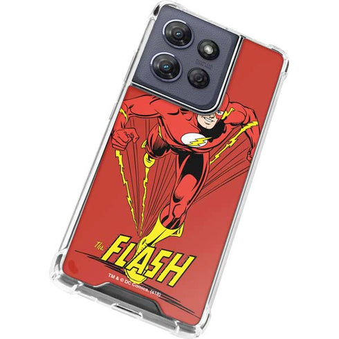DC Comics The Flash Classic Action Pose Art Moto G Stylus 5G (2025) Clear Case