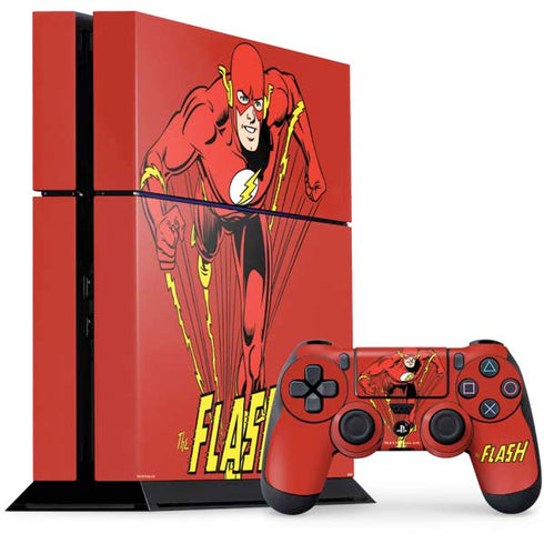 DC Comics The Flash Classic Action Pose Art PlayStation PS4 Skins