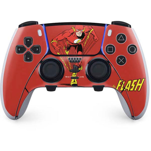 DC Comics The Flash Classic Action Pose Art PS5 DualSense Edge Pro Controller Skin