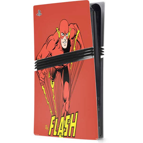 DC Comics The Flash Classic Action Pose Art PS5 Pro Console Skin
