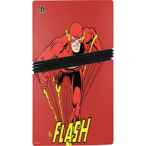 DC Comics The Flash Classic Action Pose Art PS5 Pro Disk Console Skin