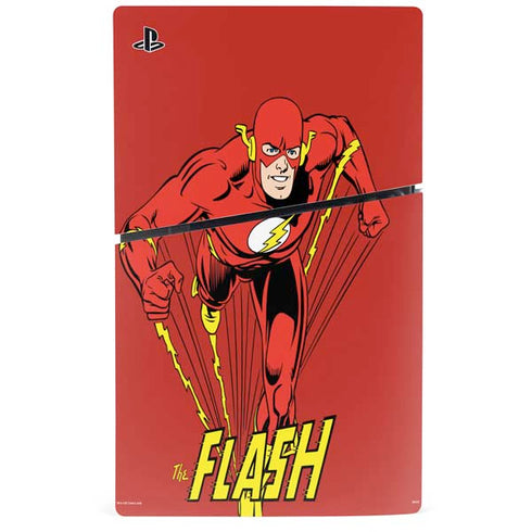 DC Comics The Flash Classic Action Pose Art PS5 Slim Digital Edition Console Skin