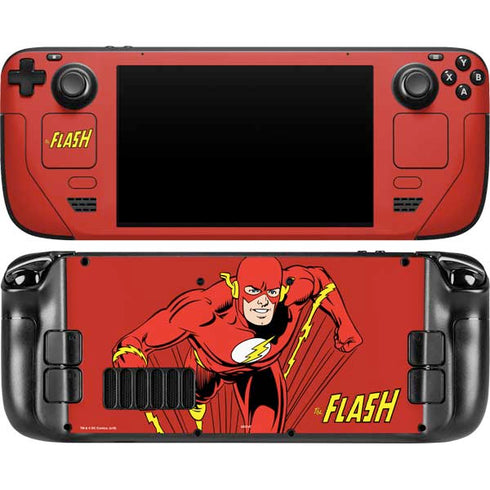 DC Comics The Flash Classic Action Pose Art Steam Deck Handheld Gaming Computer OLED Skin
