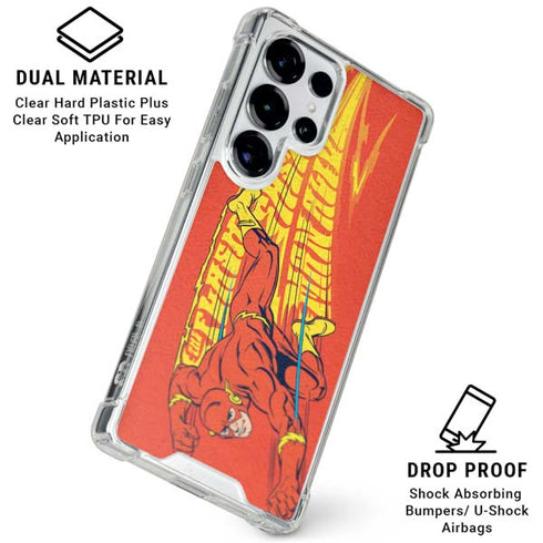 DC Comics Flash Racer Galaxy S25 Ultra Clear Case