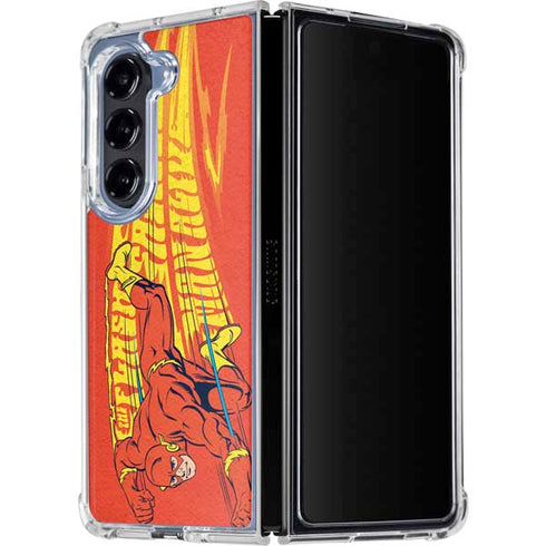 DC Comics Flash Racer Galaxy Z Fold5 5G Clear Case