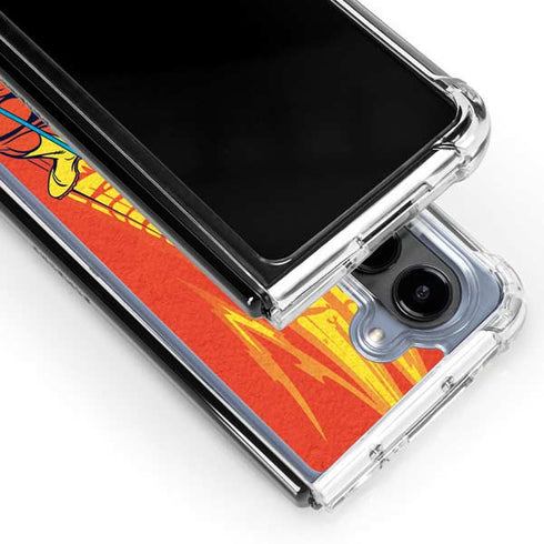 DC Comics Flash Racer Galaxy Z Fold5 5G Clear Case