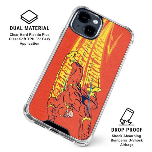 DC Comics Flash Racer iPhone 15 Clear Case
