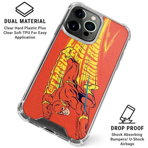 DC Comics Flash Racer iPhone 16 Pro Max Clear Case