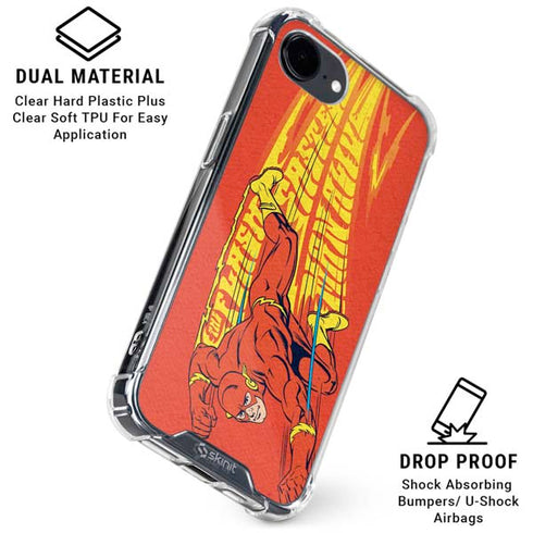 DC Comics Flash Racer iPhone 16e Clear Case