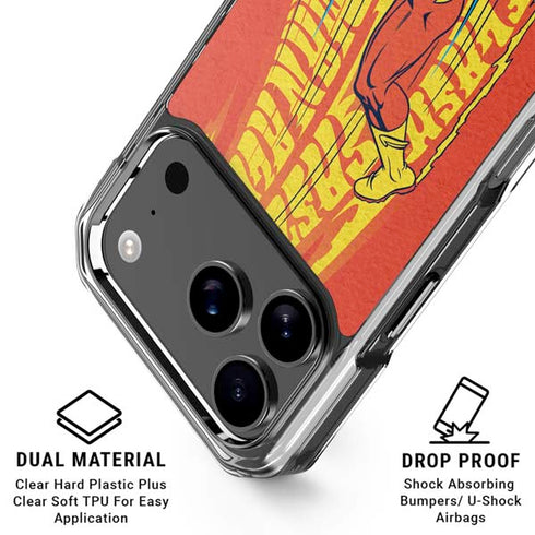 DC Comics Flash Racer iPhone 18 Pro Clear Case