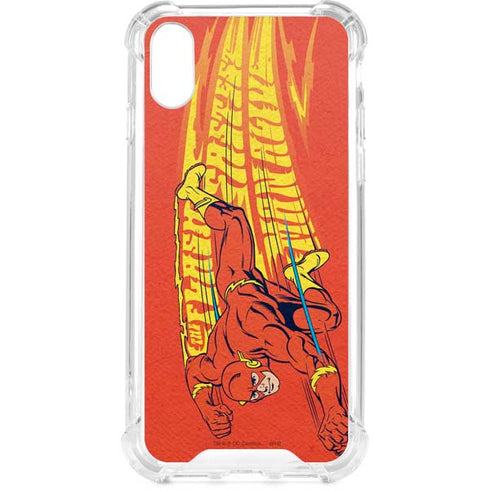 DC Comics Flash Racer iPhone XS Clear Case