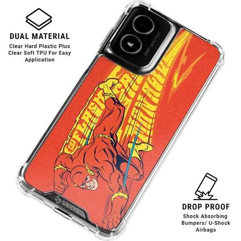 DC Comics Flash Racer Moto G Power 5G (2024) Clear Case