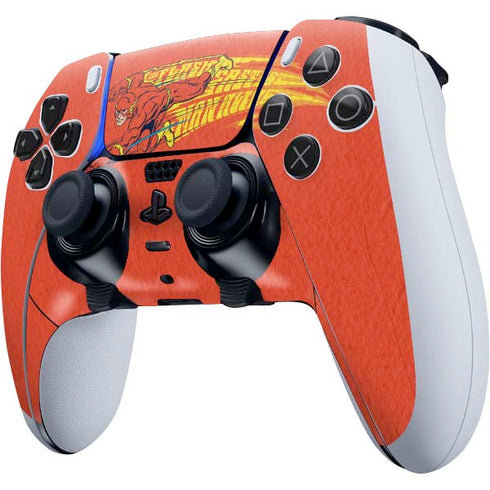 DC Comics The Flash Classic Art Running Pose PS5 DualSense Edge Pro Controller Skin