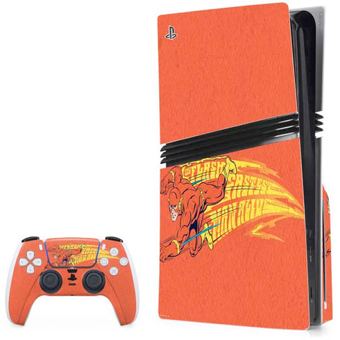 DC Comics Flash Racer PS5 Pro Disk Bundle Skin