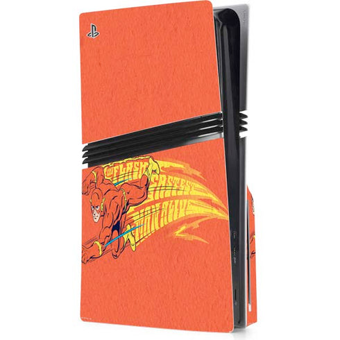 DC Comics Flash Racer PS5 Pro Disk Console Skin