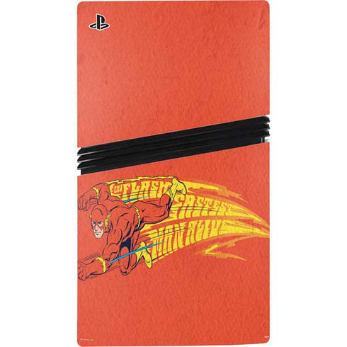 DC Comics Flash Racer PS5 Pro Disk Console Skin