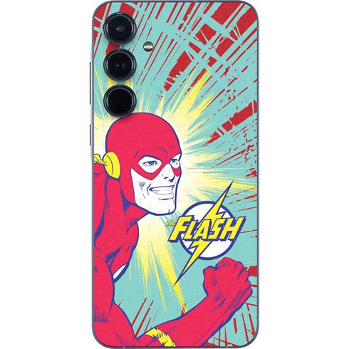 DC Comics The Flash Classic Art Smile Blast Galaxy A35 5G Skin