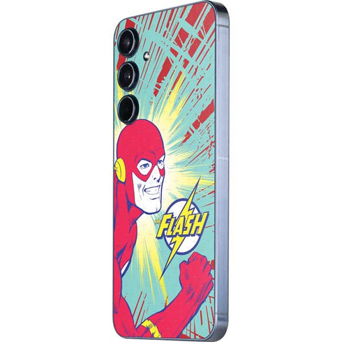 DC Comics The Flash Classic Art Smile Blast Galaxy A55 5G Skin