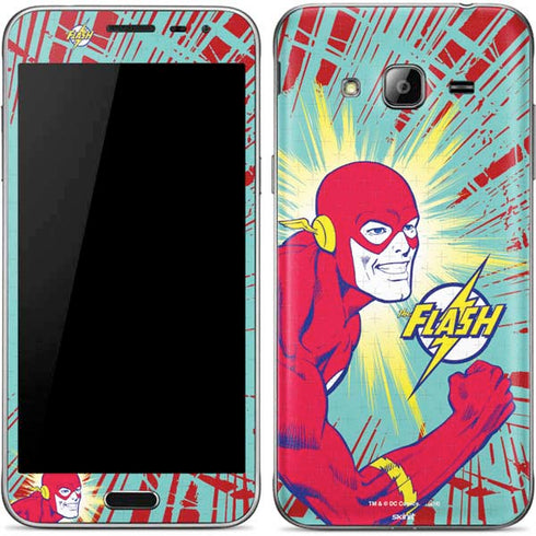 DC Comics The Flash Classic Art Smile Blast Galaxy J3 Skin