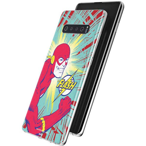 DC Comics The Flash Classic Art Smile Blast Galaxy S10 Skin