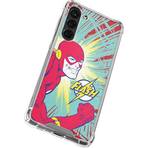 DC Comics The Flash Classic Art Smile Blast Galaxy S24 FE Clear Case