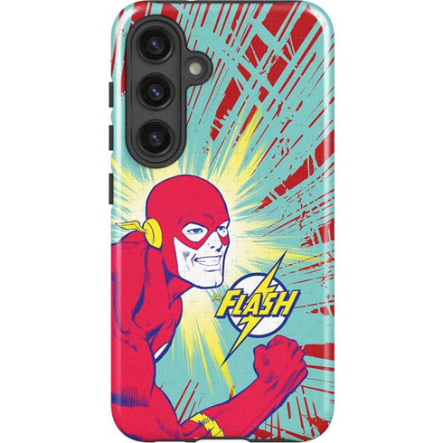 DC Comics The Flash Classic Art Smile Blast Galaxy S25 Impact Case